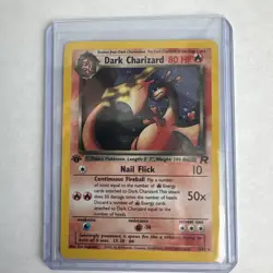 Dark Charizard 4/82 Rare Team Rocket Holo 1st Edition Pokemon - Image 1