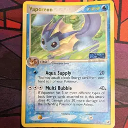 Pokemon Vaporeon EX Unseen Forces 19/115 Reverse Holo Rare Card - Image 1