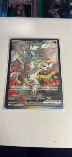 Pokemon TCG Reshiram EX White Flare Card 166/086 Sir NM Condition - Image 1