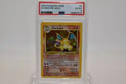 1999 Pokemon Game Charizard Holo PSA 4 - Image 1