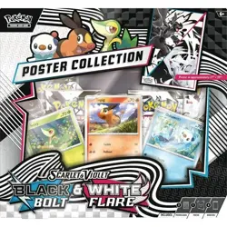 POKEMON TCG S&V 10.5 BLACK BOLT & WHITE FLARE POSTER COLLECTION BOX - NEW SEALED - Image 3