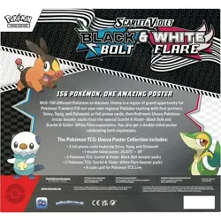 POKEMON TCG S&V 10.5 BLACK BOLT & WHITE FLARE POSTER COLLECTION BOX - NEW SEALED - Image 4