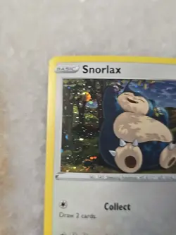 Pokemon TCG Snorlax 141/192 Rebel Clash Cosmos Holo Rare with Galaxy Swirl - Image 2