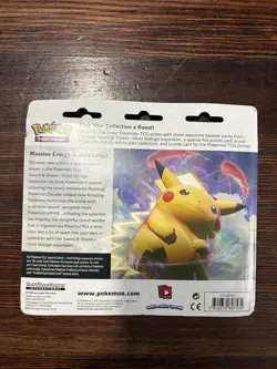 Pokemon Vivid Voltage Vaporeon Promo 3 Booster Pack Blister Pikachu TCG Sealed - Image 4