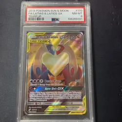 2019 Pokemon Sun & Moon Team Up Latias Latios #170/181 PSA 8 - Image 1