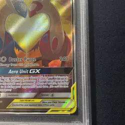 2019 Pokemon Sun & Moon Team Up Latias Latios #170/181 PSA 8 - Image 4