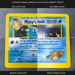 NM 1st Edition Misty's Golduck Holo Gym Heroes 12/132 Pokemon TCG Vintage WotC - Image 4