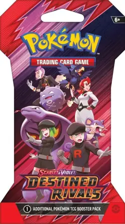 Destined Rivals Pokemon TCG Scarlet & Violet Sleeved Booster Pack - Image 1