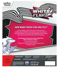 Pokemon Scarlet & Violet White Flare Binder Collection Sealed Box - Image 2