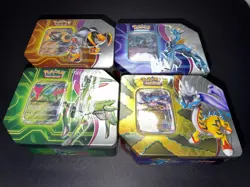 Pokemon TCG Paradox Destinies Tins FACTORY SEALED - (LOT OF 4 TINS) - Image 1