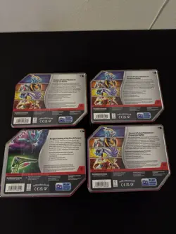 Pokemon TCG Paradox Destinies Tins FACTORY SEALED - (LOT OF 4 TINS) - Image 4