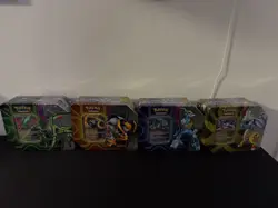 Pokemon TCG Paradox Destinies Tins FACTORY SEALED - (LOT OF 4 TINS) - Image 5