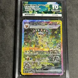 Pokemon TCG Leafeon EX Terastal Festival 200/187 sar Ace 10 gem mint - Image 1