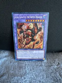 Yugioh - Alba-Lenatus the Abyss Dragon - Secret Rare - 1st Edition DIFO-EN035 LP - Image 1