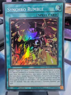 YuGiOh! Synchro Rumble AGOV-EN060 Super Rare 1st Ed - Image 1