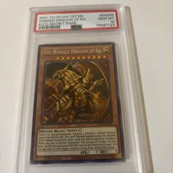 Yugioh The Winged Dragon of Ra KICO-EN065 1st Secret Pharaoh’s Rare PSA 10 Gem M - Image 2