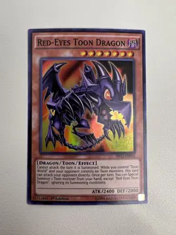 Red-Eyes Toon Dragon SHVI-EN036 - Super Rare - 1st Edition - Lightly Played LP - Image 1