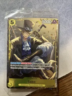 Sabo -- Tin Pack Vol. 2 P-073 One Piece Promotion Cards Foil Sealed NM !!! - Image 1