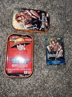 One Piece Tin Pack Set Vol. 2 Portgas D. Ace Tin - Image 1