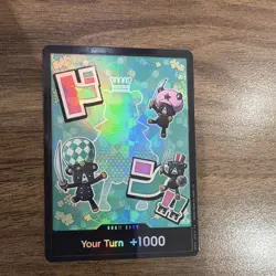 Bandai Don!! Card One Piece CCG Don!! Holo Your Turn +1000 Card Stock English - Image 1