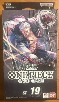 One Piece TCG Black Smoker Starter Deck (ST-19) Brand New Sealed With PRB01 Pack - Image 1