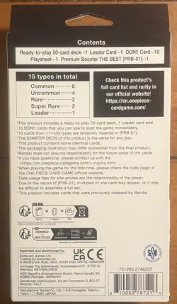 One Piece TCG Black Smoker Starter Deck (ST-19) Brand New Sealed With PRB01 Pack - Image 3