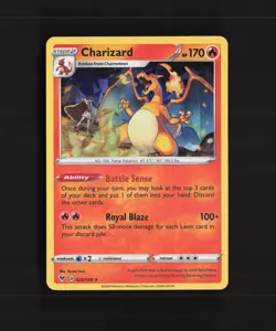 Charizard 025/185 Vivid Voltage Cracked Ice Holo Rare Pokemon Card NM - Image 1