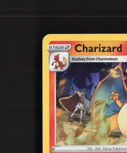 Charizard 025/185 Vivid Voltage Cracked Ice Holo Rare Pokemon Card NM - Image 3