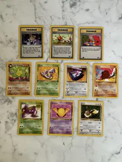 Pokemon Team Rocket Cards - Lot Of 10 - Image 1