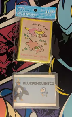 Pokemon Centre Japanese Exclusive Slowpoke Card Sleeves Brand New and Unopened - Image 1