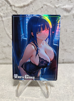 Hinata Trading Card Waifu Goddess Story Anime Girl holo Karte Manga Full Art - Image 1