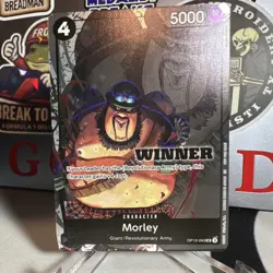 One Piece CCG OP12 Morley Winner Character Card OP12-093 5000 HP English - Image 1