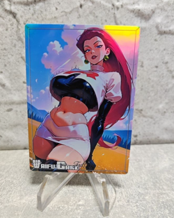 Jessie Trading Card Waifu Goddess Story Anime Girl holo Karte Manga Full Art - Image 1