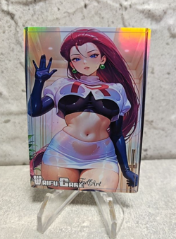 Jessie Trading Card Waifu Goddess Story Anime Girl holo Karte Manga Full Art - Image 1