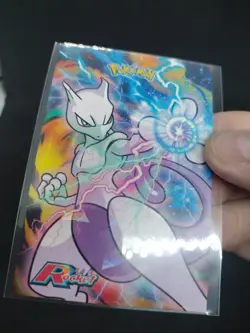 Pokemon Mewtwo Cracked Ice Holo Team Rocket Card Database Peru 2 Card Set - Image 3