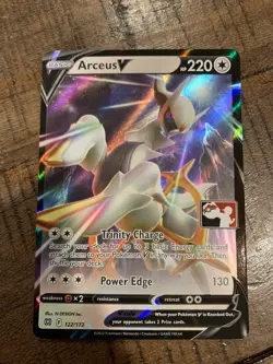 Arceus V Pokemon Prize Pack Promo Pokemon Card NM 122/172 - Image 1