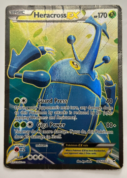 Heracross EX 105/111 Full Art Ultra Rare Furious Fists Pokemon card - Image 1