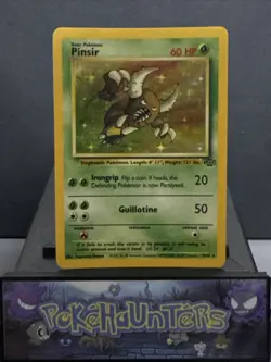 Pokemon Card Pinsir 9/64 Rare Holo Jungle Set WOTC Played - Image 1