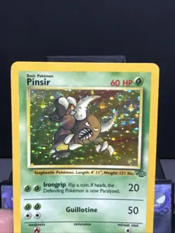 Pokemon Card Pinsir 9/64 Rare Holo Jungle Set WOTC Played - Image 2