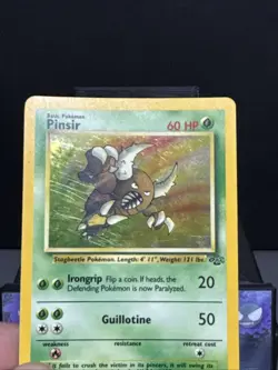 Pokemon Card Pinsir 9/64 Rare Holo Jungle Set WOTC Played - Image 3