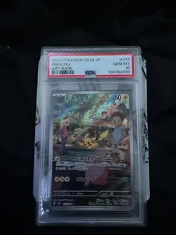 Pokemon Pikachu 151 Art Rare Card PSA 10 Gem Mint 173/165 SV2a AR 2023 Japanese - Image 1