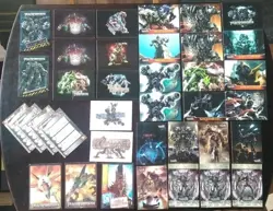 Transformers Revenge Of The Fallen Trading Card Game Lot With Stickers & Pop-Ups - Image 1