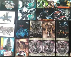 Transformers Revenge Of The Fallen Trading Card Game Lot With Stickers & Pop-Ups - Image 5