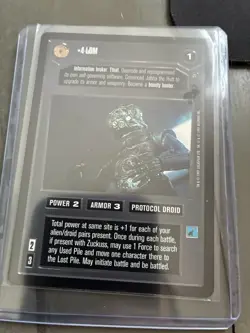 4-LOM Star Wars CCG Rare Dagobah/ Star Wars CCG . Rare Card Never Played - Image 2