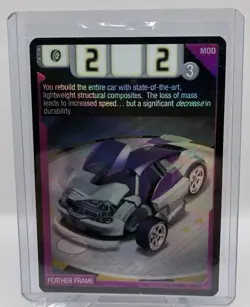 Feather Frame Hot Wheels Acceleracers Foil #160/246 Collectible Card Game RARE - Image 1