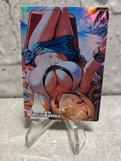 Cynthia Trading Card Waifu Goddess Story Anime Girl holo Karte Manga Full Art - Image 1