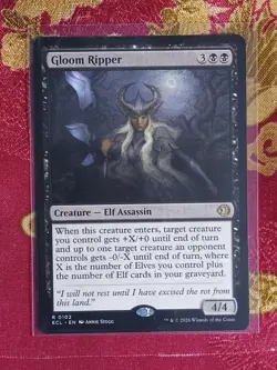 Gloom Ripper Lorwyn Eclipsed Magic The Gathering MTG Black Elf Assassin Card ccg - Image 1