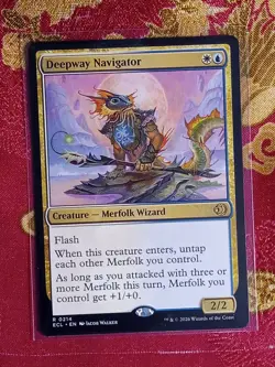 Deepway Navigator Lorwyn Eclipsed Magic The Gathering MTG Merfolk Wizard Card - Image 1
