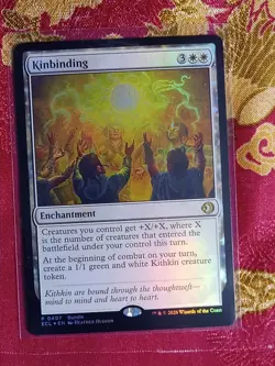 FOIL Alt. Art PROMO CARD Kinbinding Magic The Gathering Lorwyn Eclipsed MTG rare - Image 1