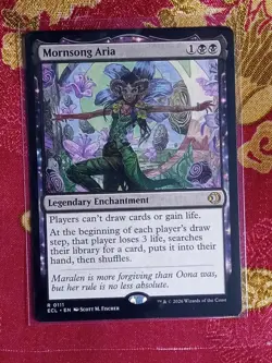 Mornsong Aria Lorwyn Eclipsed Magic The Gathering MTG Rare Black legendary Card - Image 1